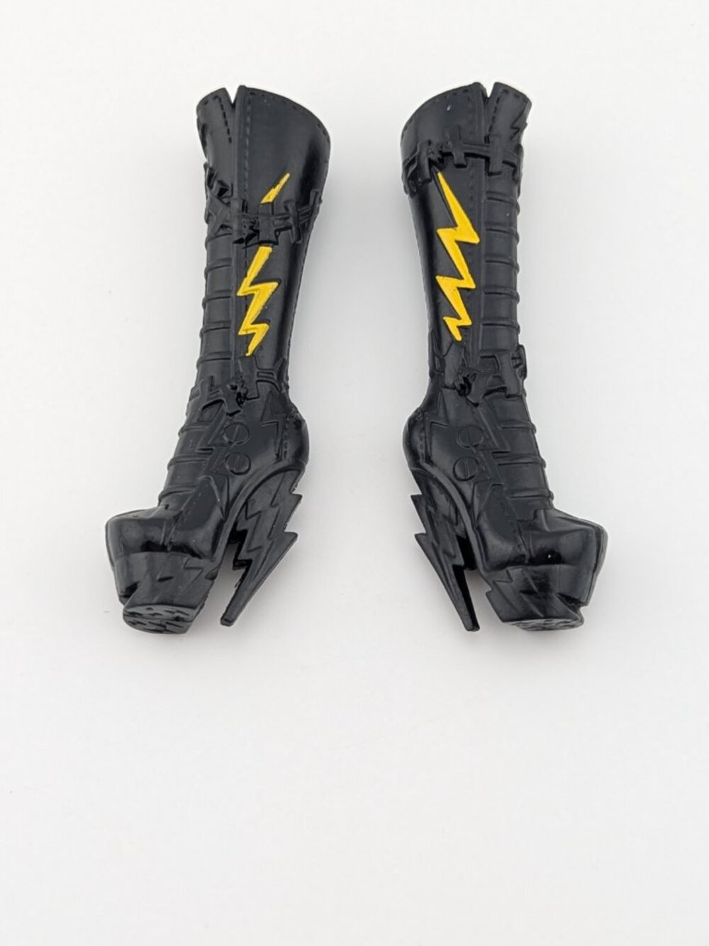 Monster High Frankie Stein G1 Black Lightning Bolt Boots – Replacement Shoes